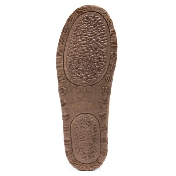 MUK LUKS Men\'s Paul Printed Berber Suede
Slipper-Tan 11 nwt